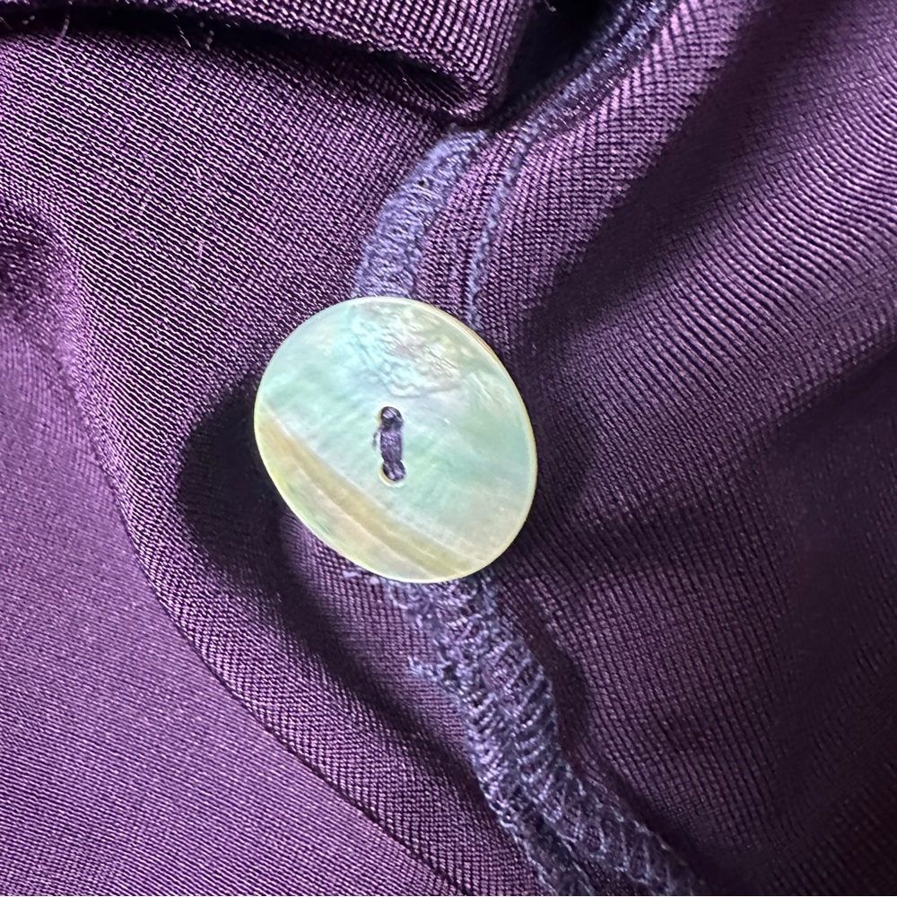 Vintage Rabbit Rabbit Rabbit 2 Piece Set Purple Maroon Cardigan & Tank Top Y2K - Picture 7 of 9